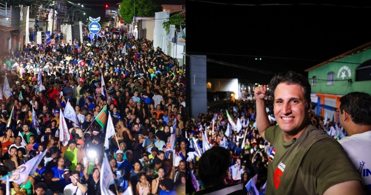 São Bento – Mar de gente recebe Orleans Brandão, que garante requalificação da malha viária de toda a Baixada Maranhense